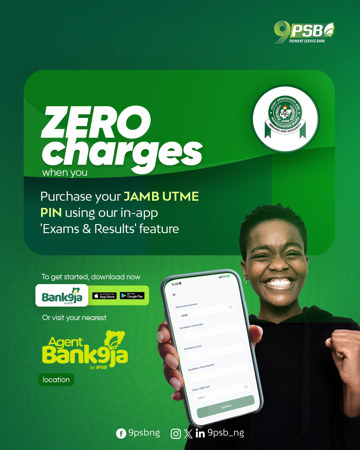 Bank9ja Simplifies JAMB ePIN Purchase for 2026 Candidates 